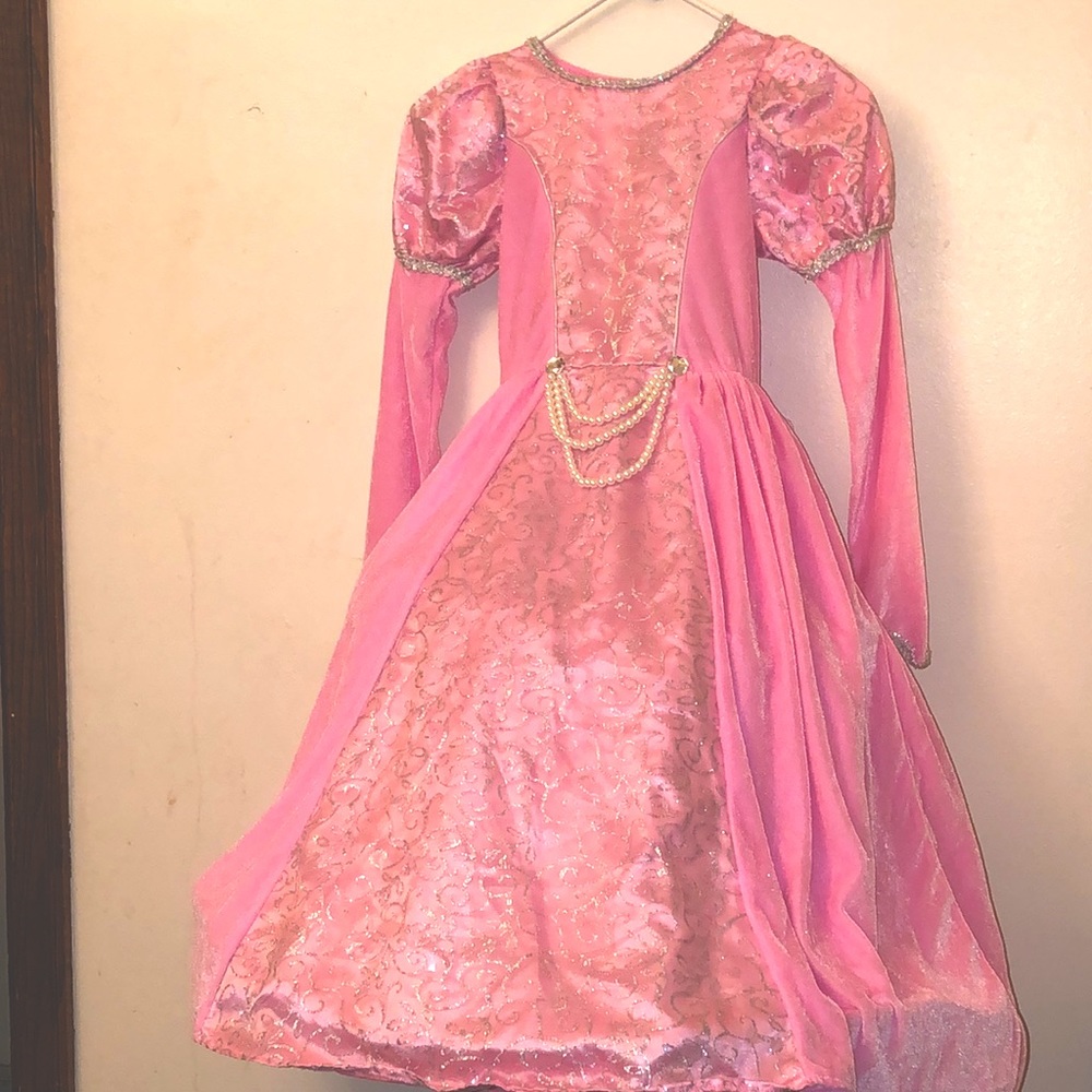 Halloween princess dress with a matching overcoat.